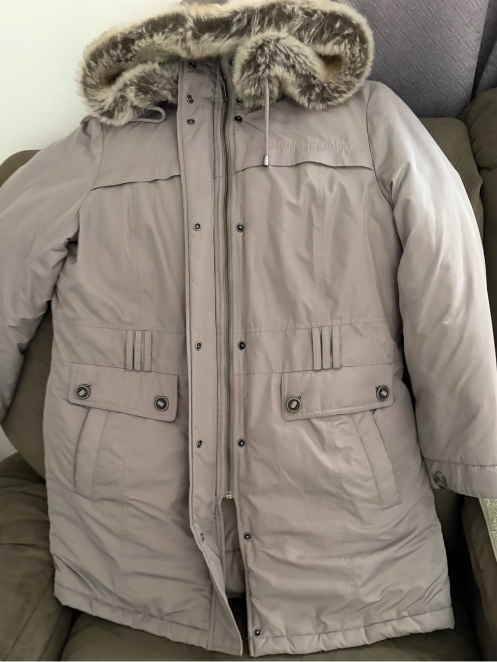 Loft by Ann Taylor Hooded Parka Coat
